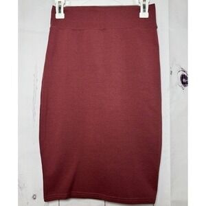 Burgandy Pencil Skirt / Size Medium / Sku0035